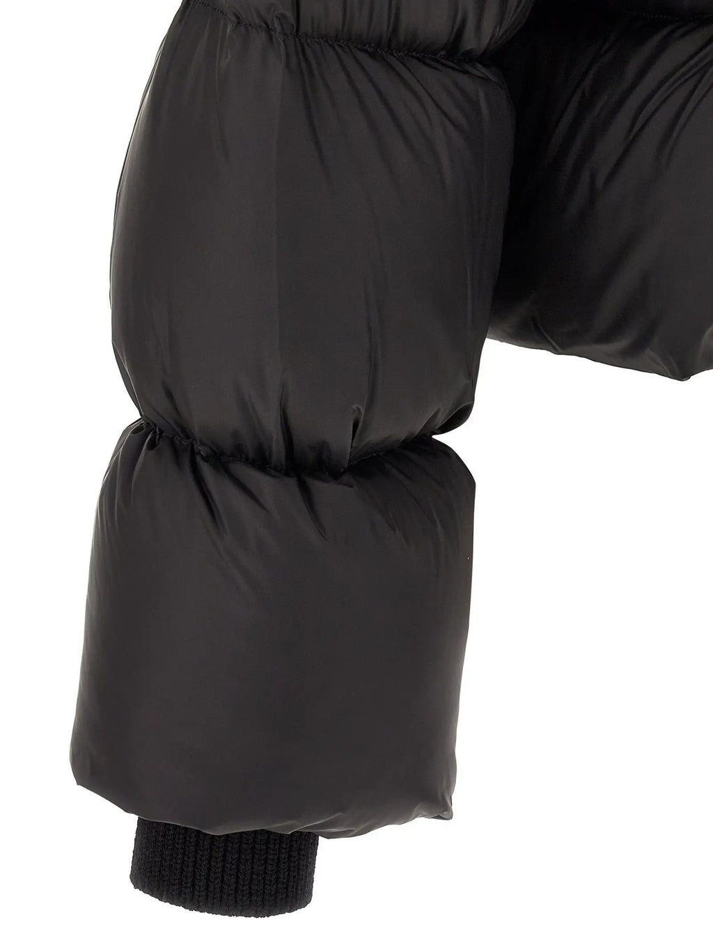 Rick Owens Black Nylon Full-Length Jacket