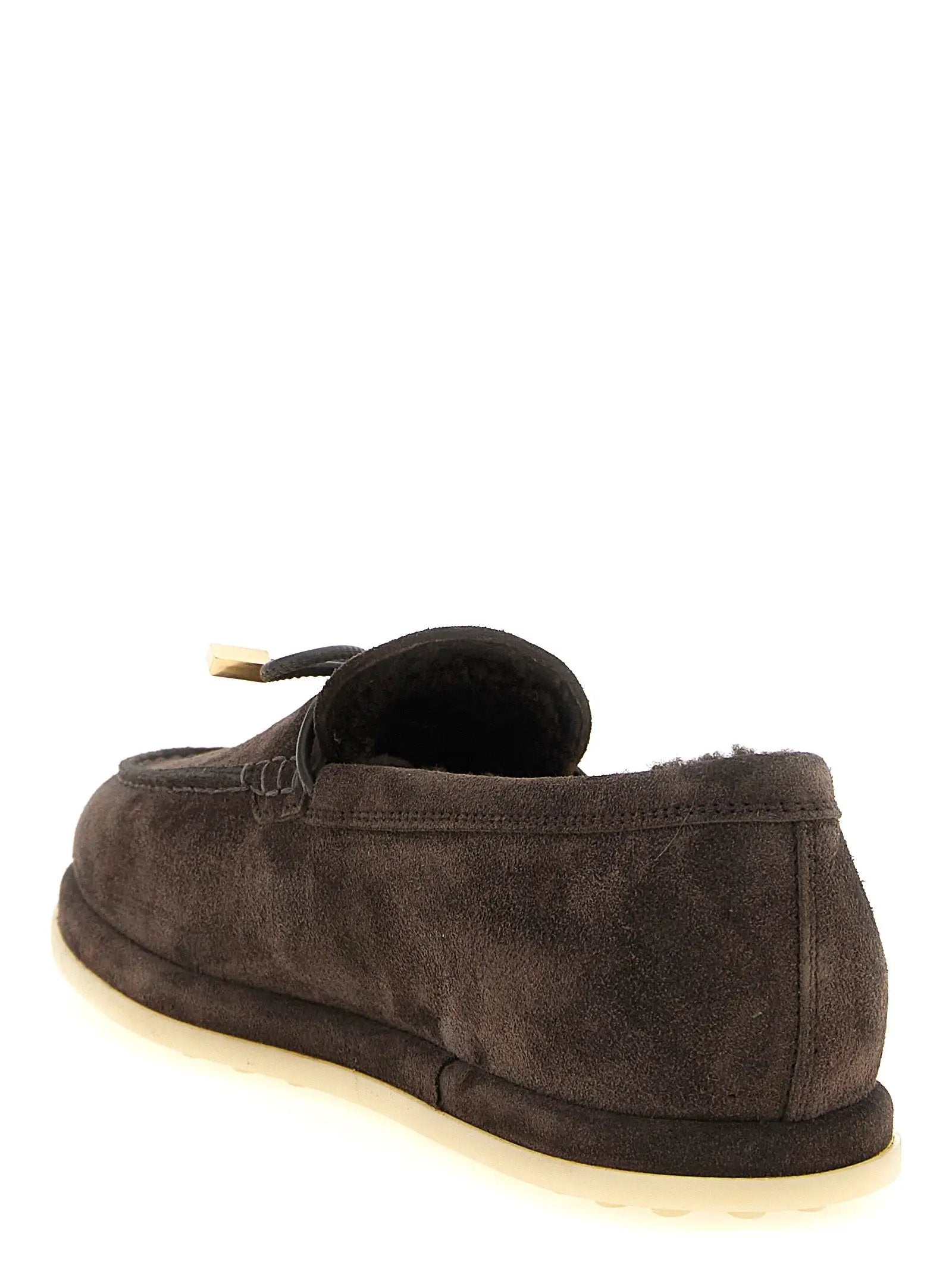 Tod's Brown Calfskin Slip-On Loafers