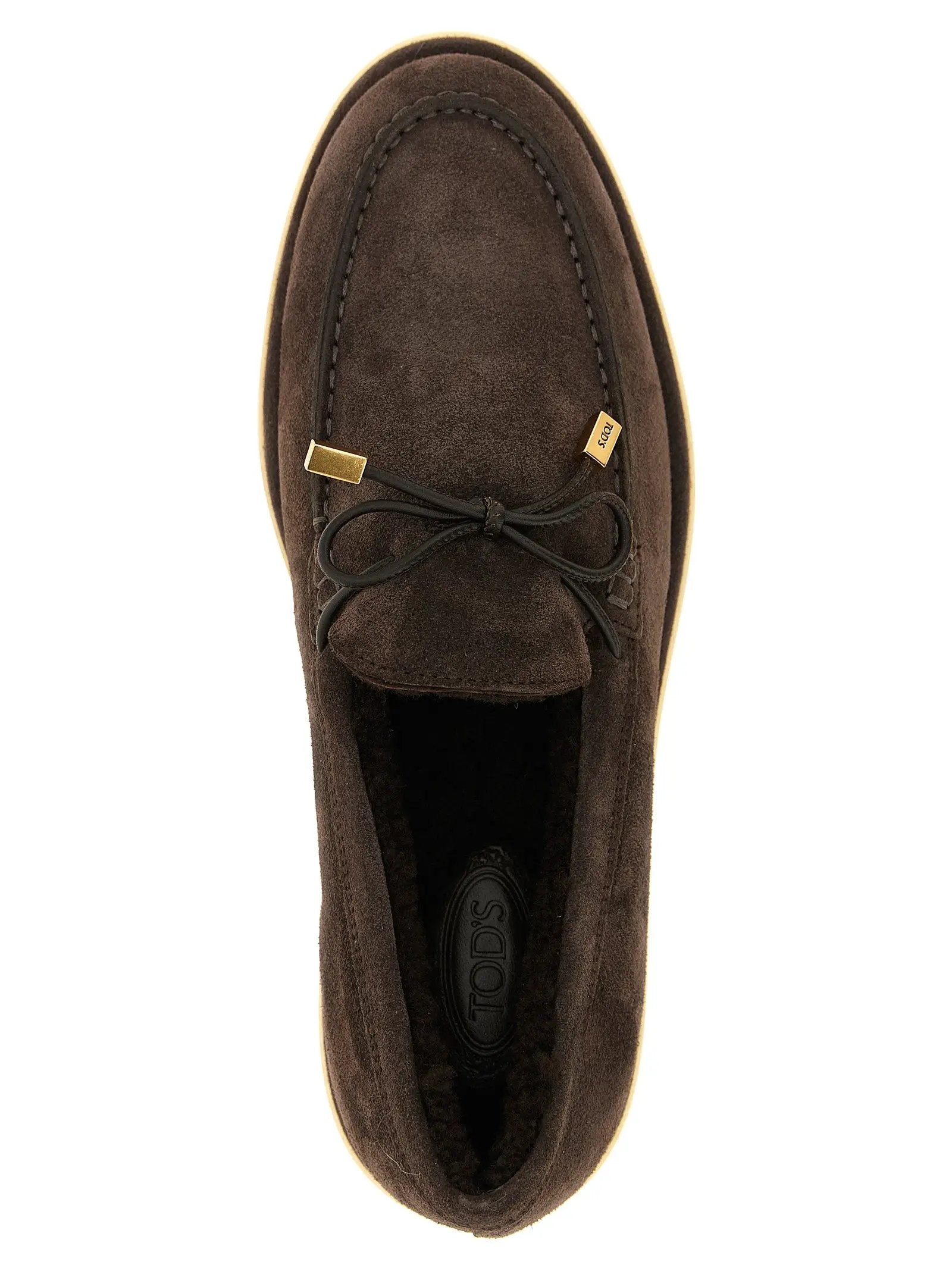 Tod's Brown Calfskin Slip-On Loafers