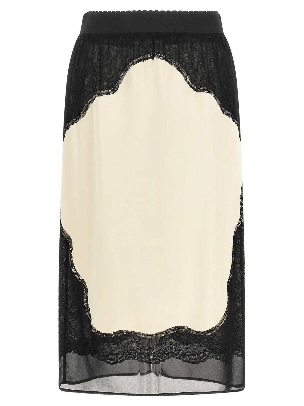 The Attico Bicolor Viscose Midi Skirt