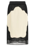 The Attico Bicolor Viscose Midi Skirt