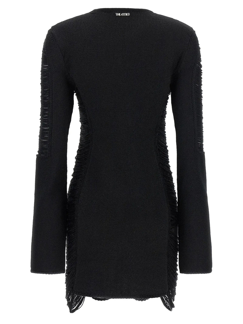 The Attico The Attico Black Viscose Short Dress