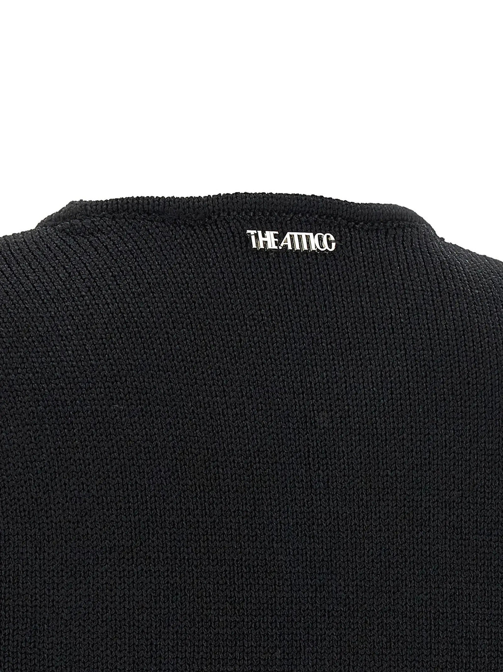 The Attico The Attico Black Viscose Short Dress
