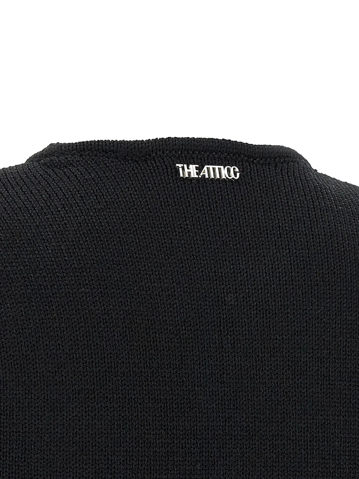The Attico The Attico Black Viscose Short Dress