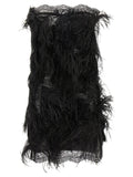 The Attico Black Polyamide Short Dress