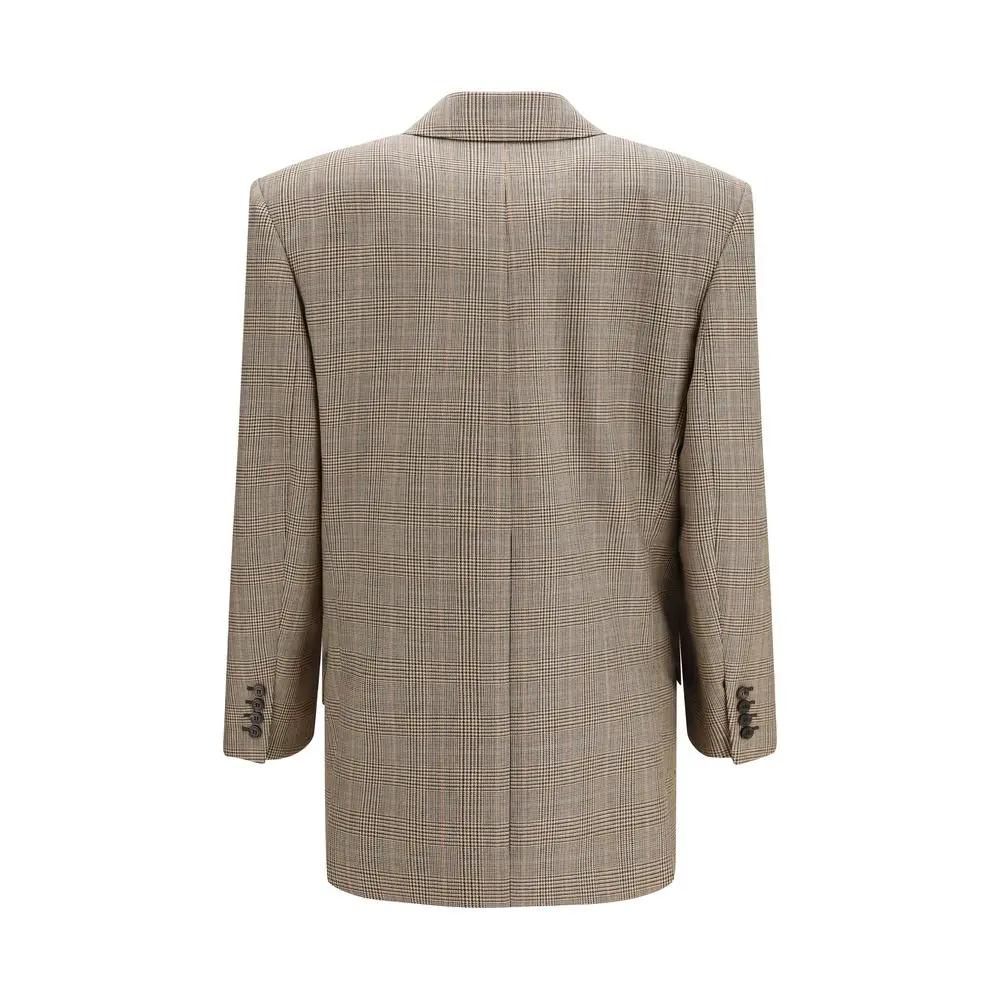 Saint Laurent Saint Laurent Beige Wool Oves Aries Blazer