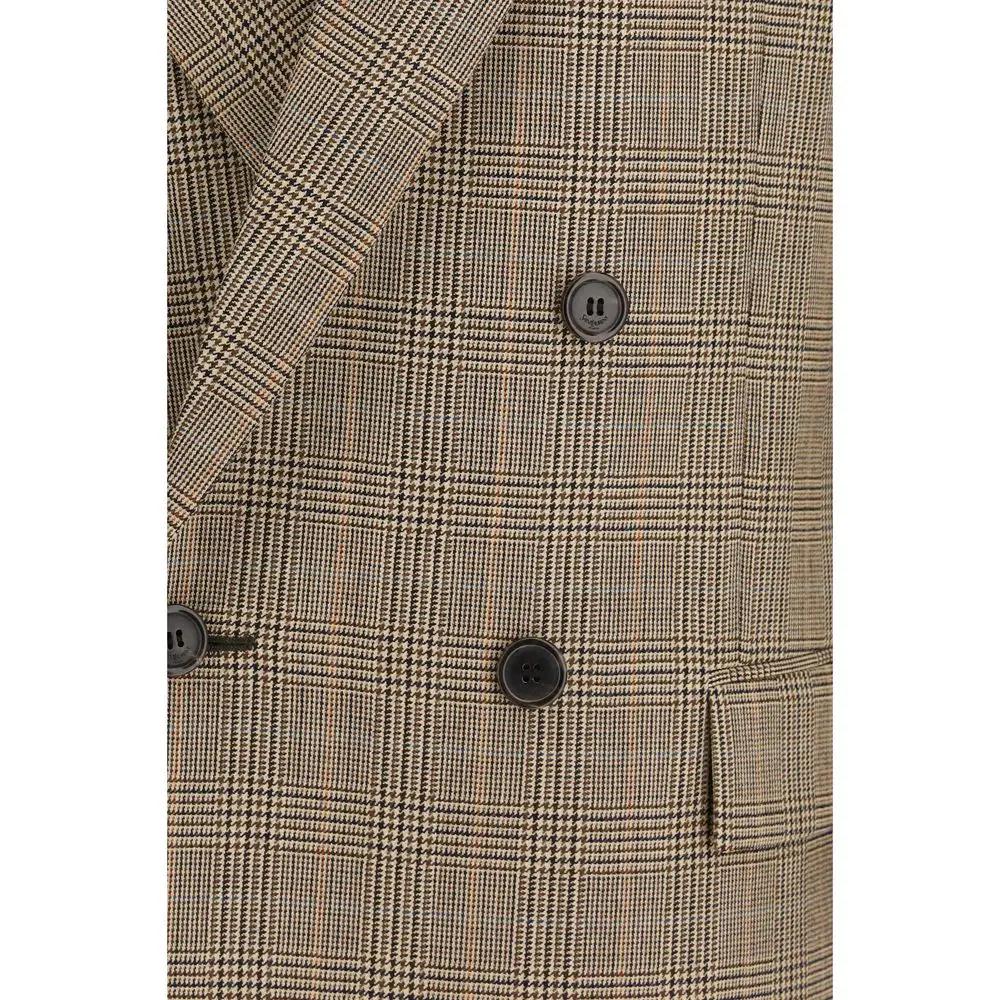 Saint Laurent Beige Wool Oves Aries Blazer