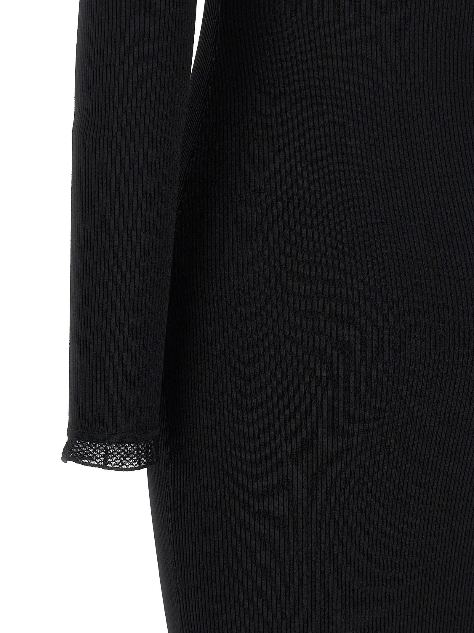 Robe midi Elisabetta Franchi en viscose noire