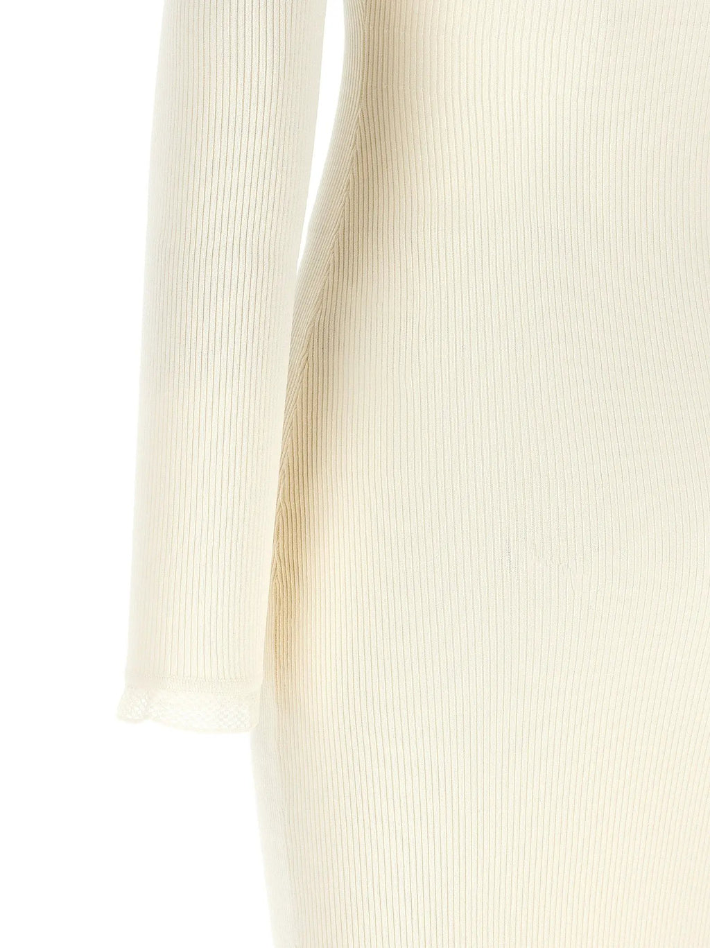 Robe midi en viscose blanche Elisabetta Franchi