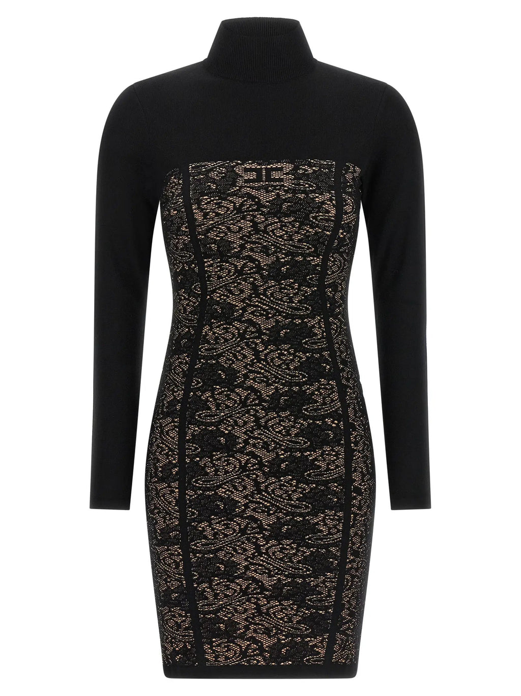Robe courte Elisabetta Franchi noire en viscose