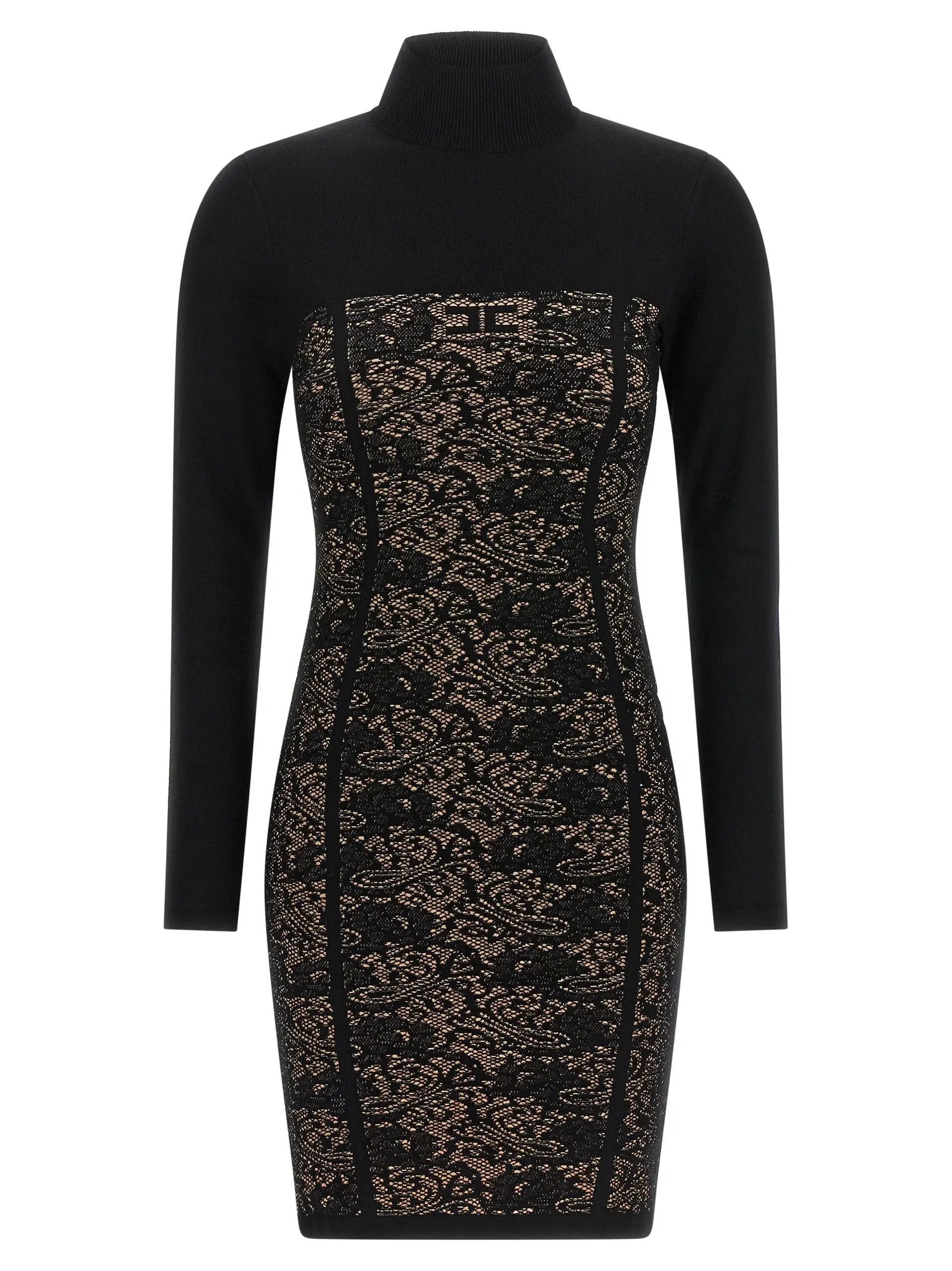 Robe courte Elisabetta Franchi noire en viscose