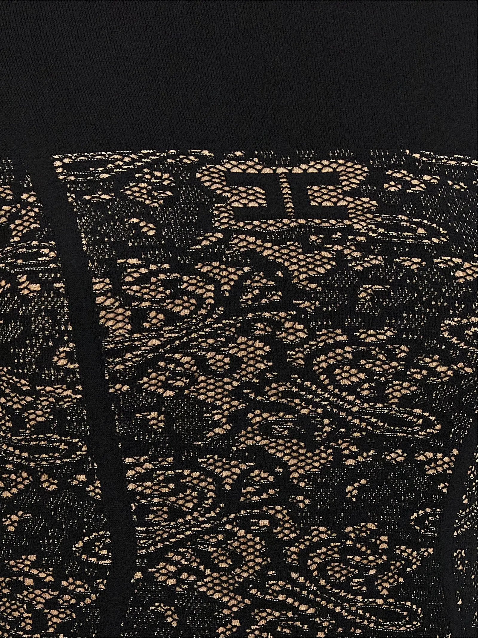 Robe courte Elisabetta Franchi noire en viscose