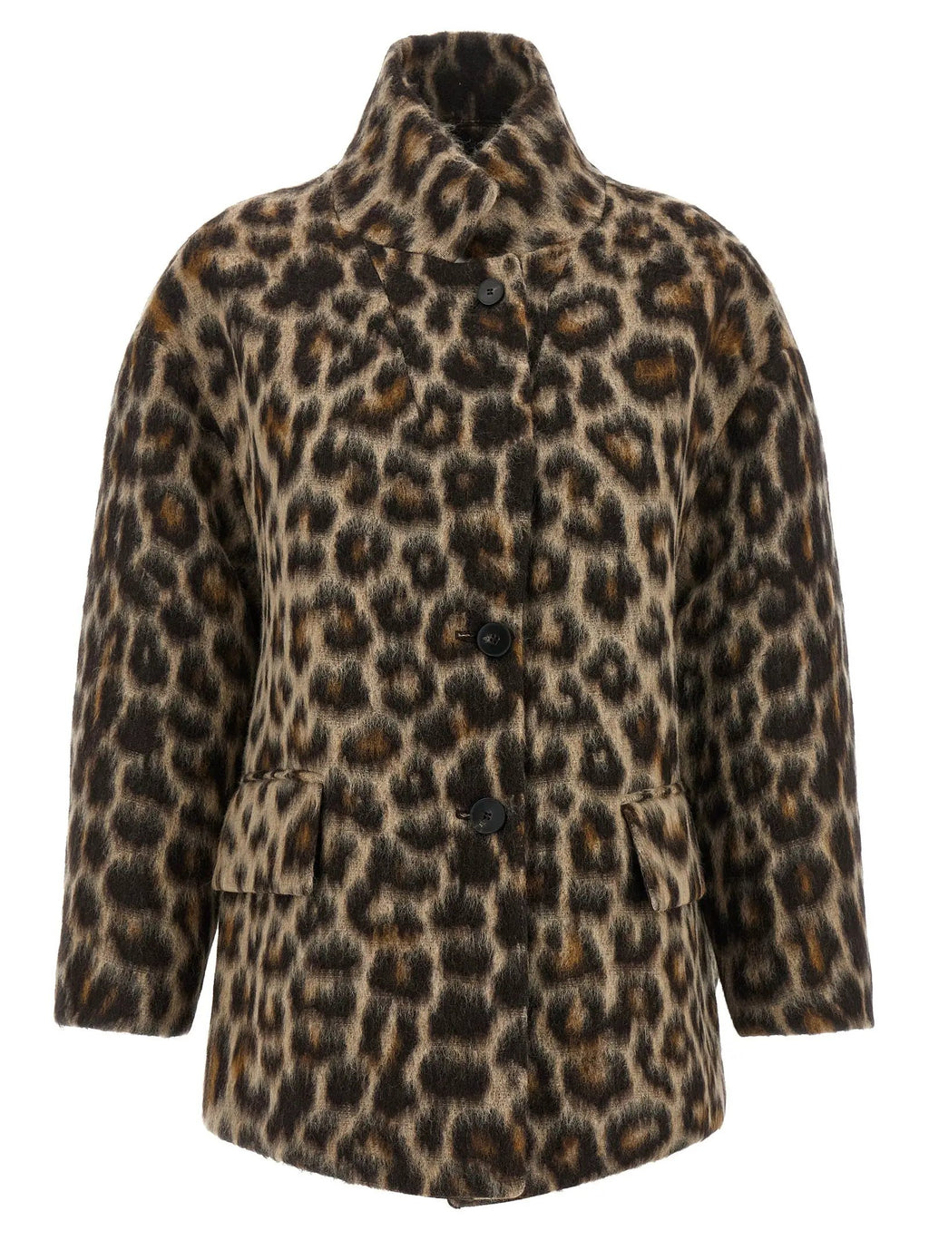 Alberto Biani Beige Wool Coat