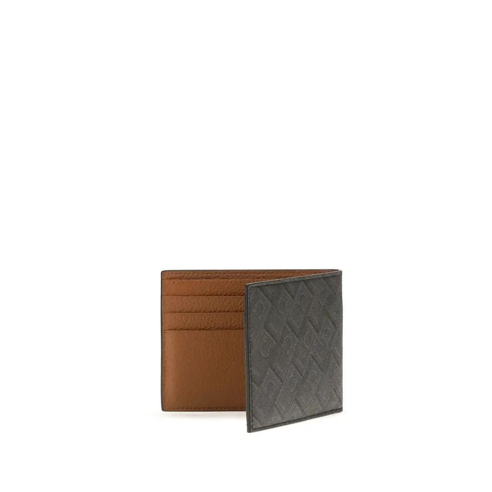 Ferragamo Ferragamo Gray Calf Leather Bos Taurus Wallet