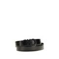 Ceinture Ferragamo en cuir de veau noir Bos Taurus, taille standard