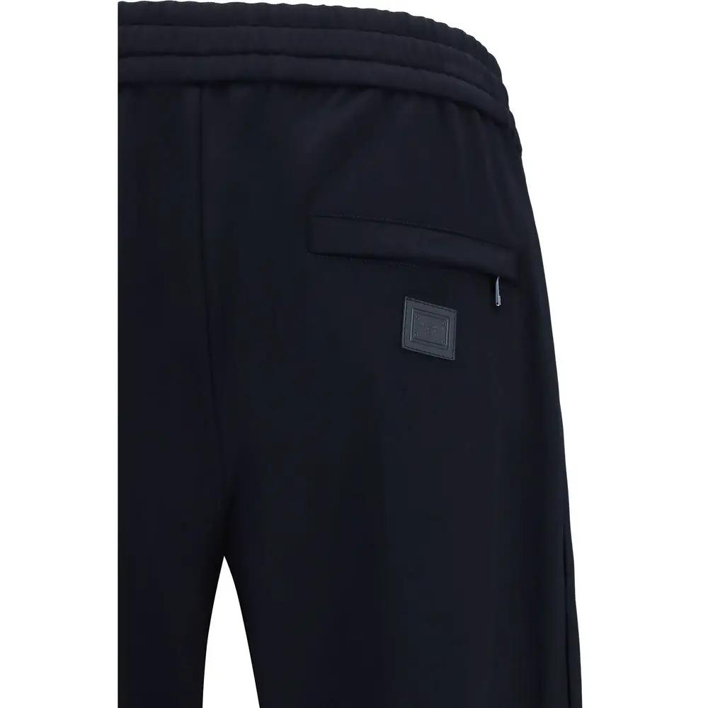 Dolce & Gabbana Blue Polyamide Athletic Pants