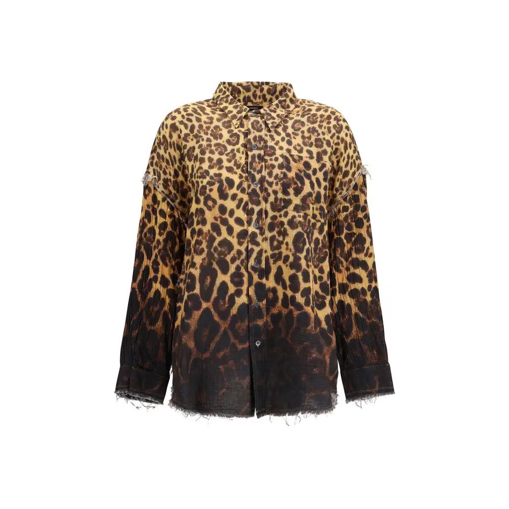 R13 R13 Brown Denim Shirt