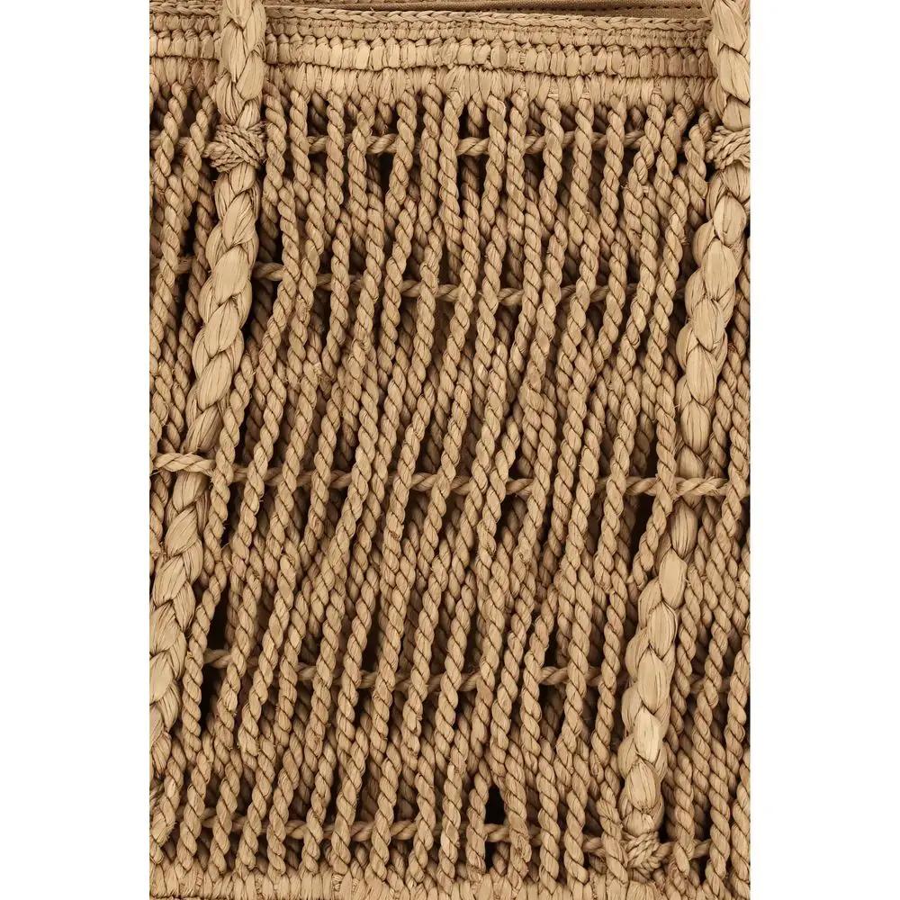 Sac bandoulière The Row en raphia beige