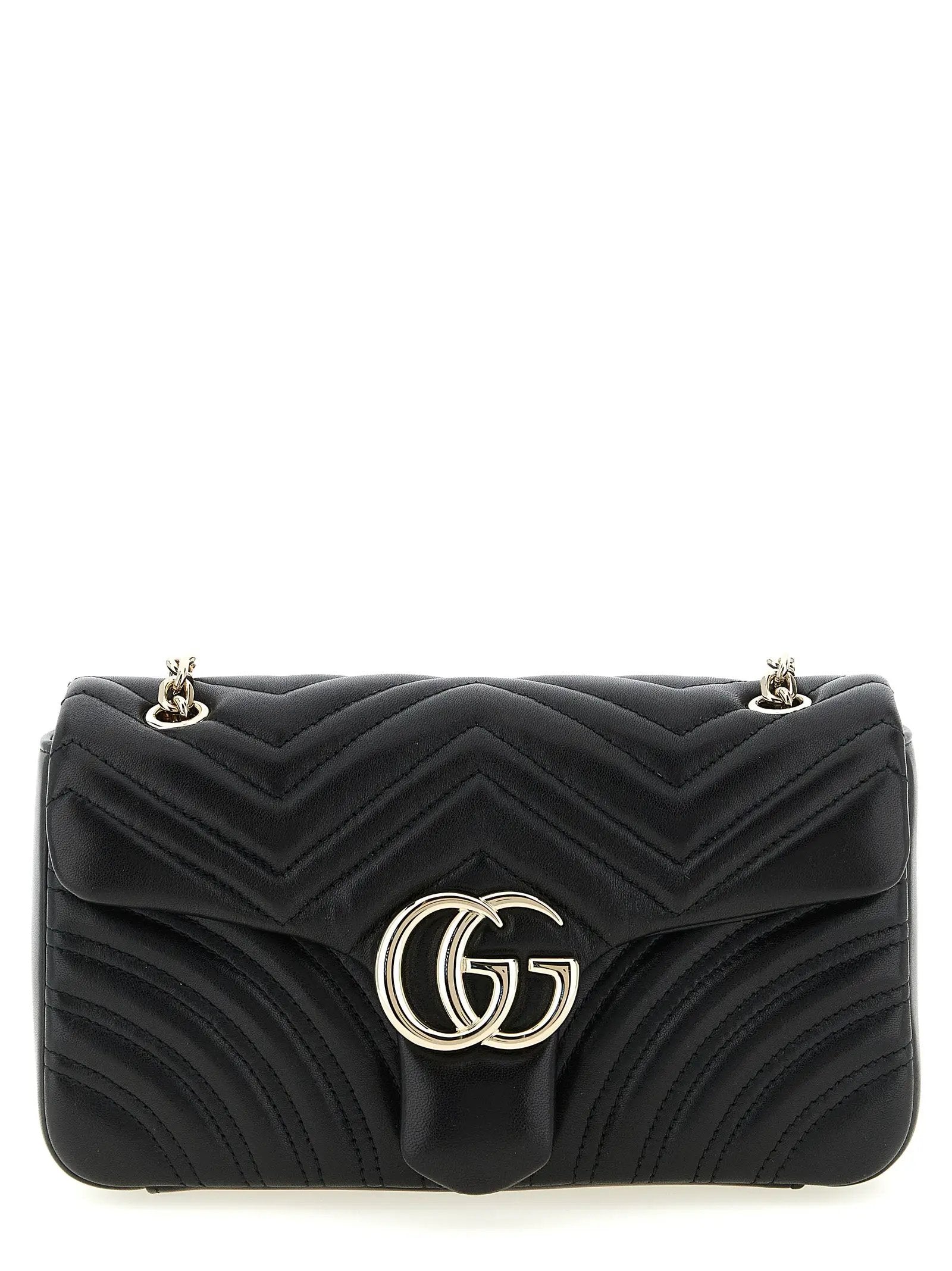 Gucci Black Lamb Leather Shoulder Bag