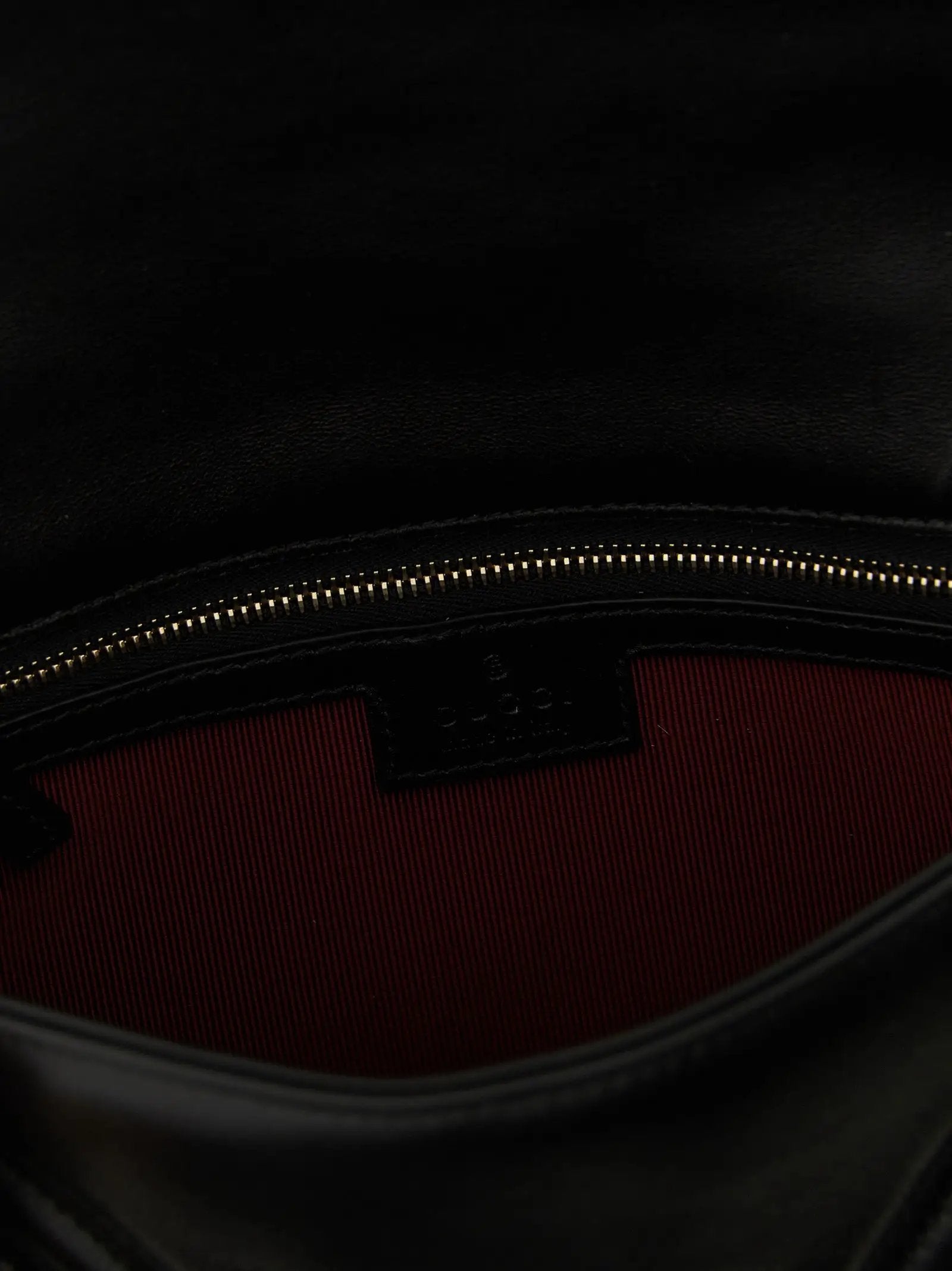 Gucci Black Lamb Leather Shoulder Bag