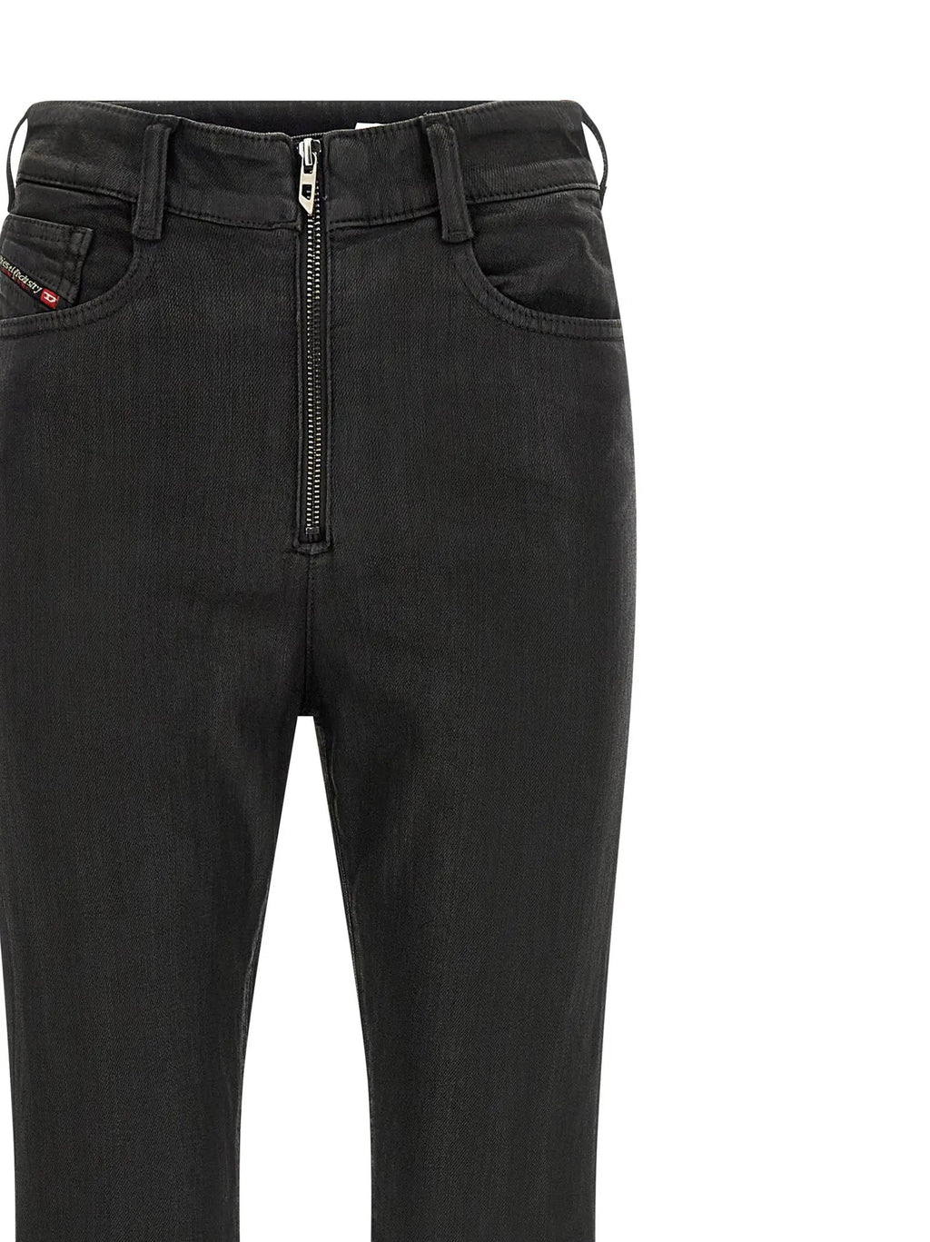 Diesel Black Cotton Slim Fit Jeans