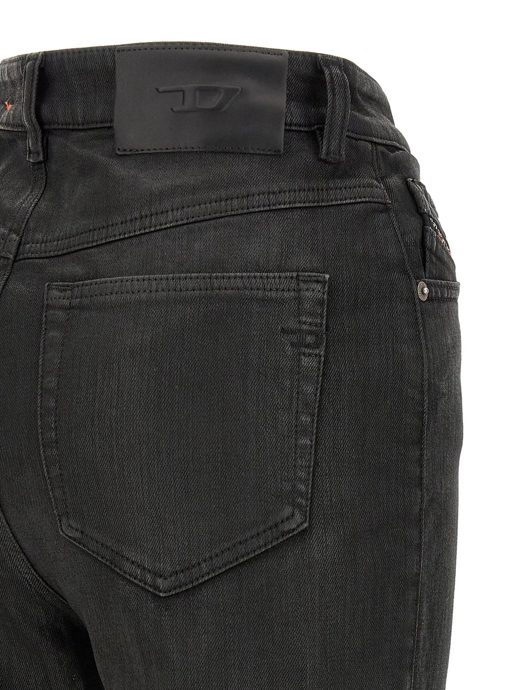 Diesel Black Cotton Slim Fit Jeans