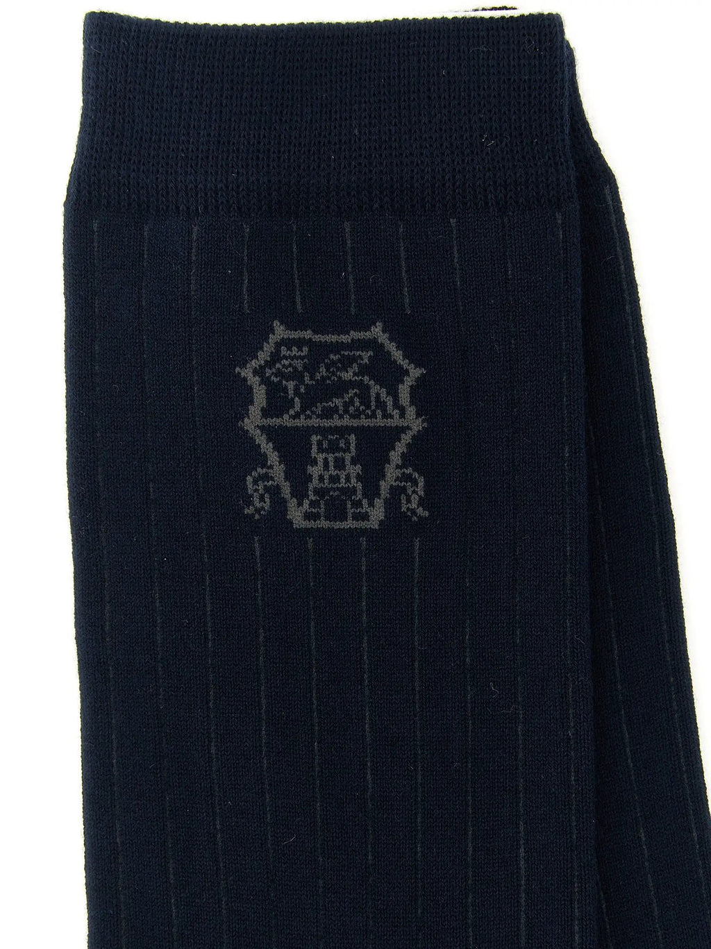 Brunello Cucinelli Blue Cotton Socks
