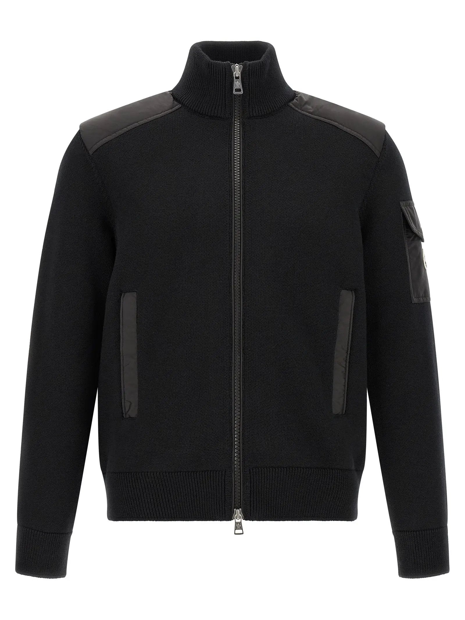 Moncler Black Polyamide Cardigan