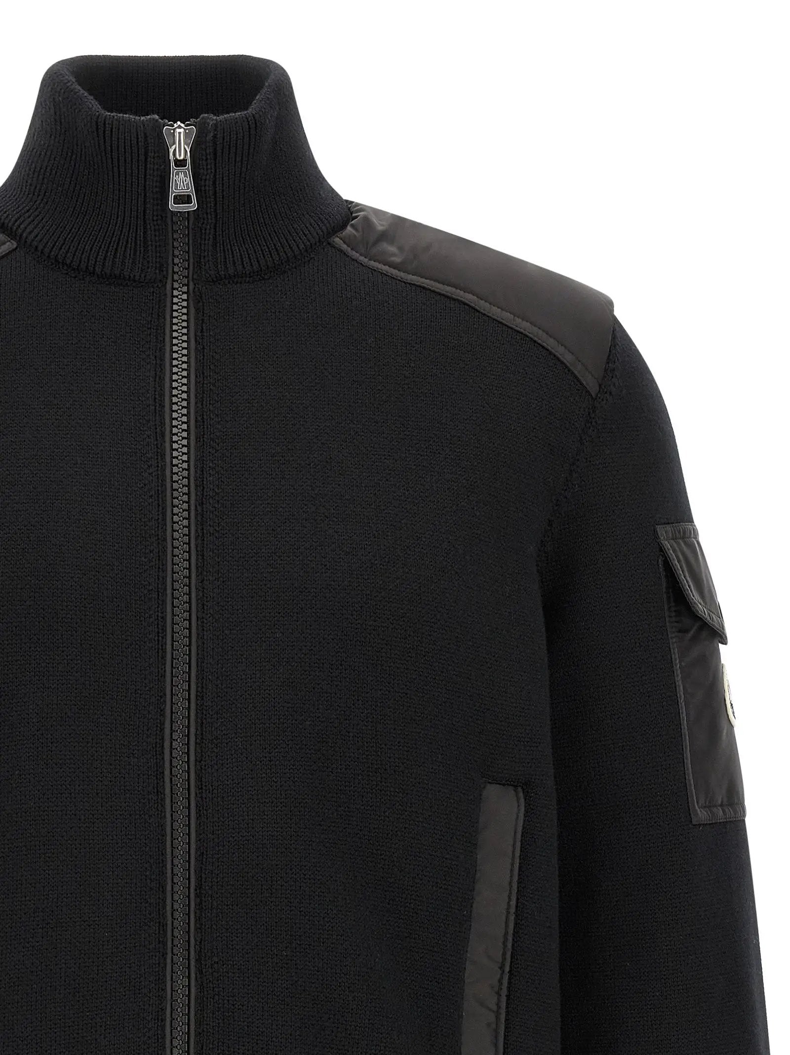 Moncler Black Polyamide Cardigan