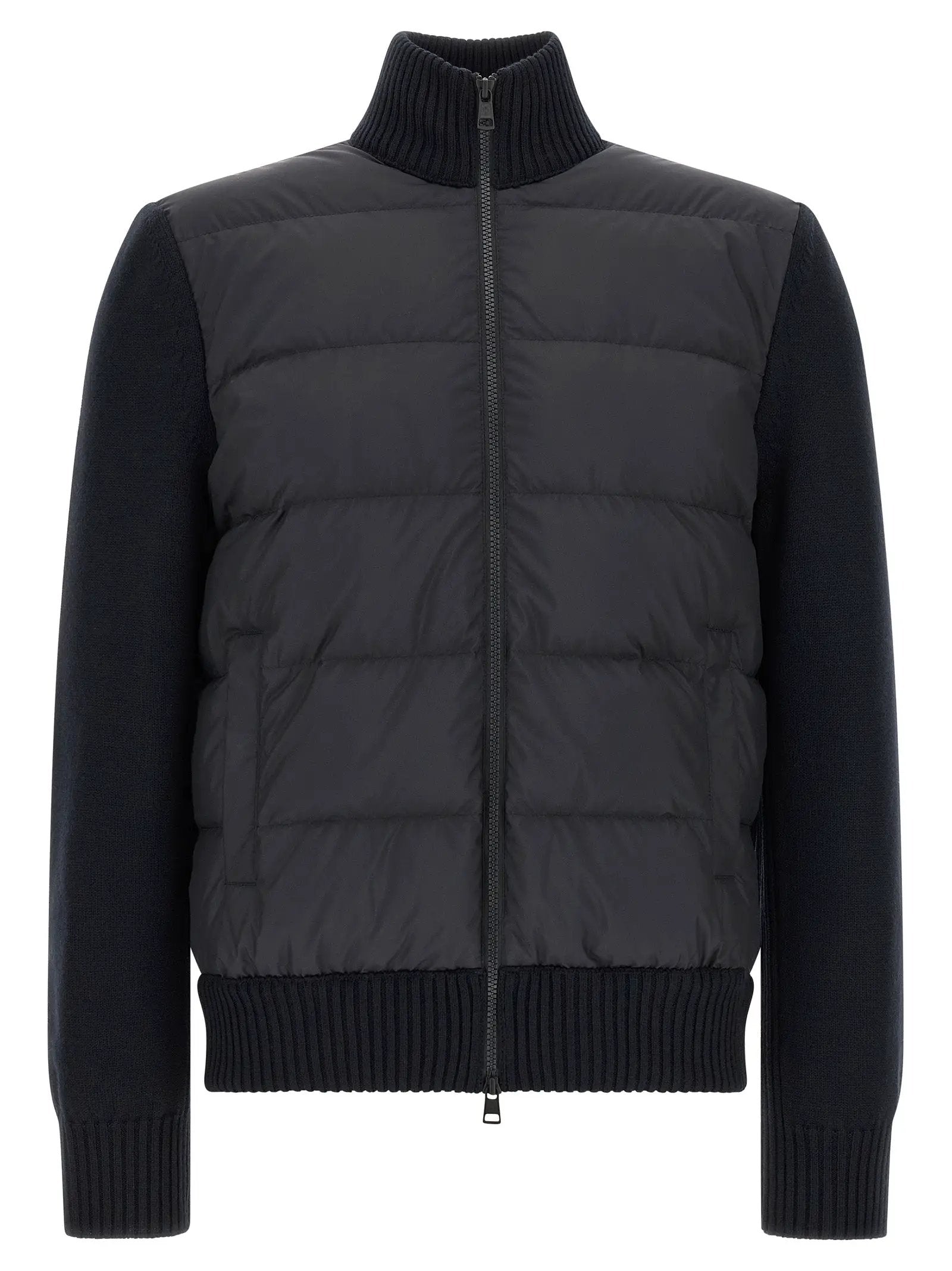 Moncler Blue Polyester Cardigan