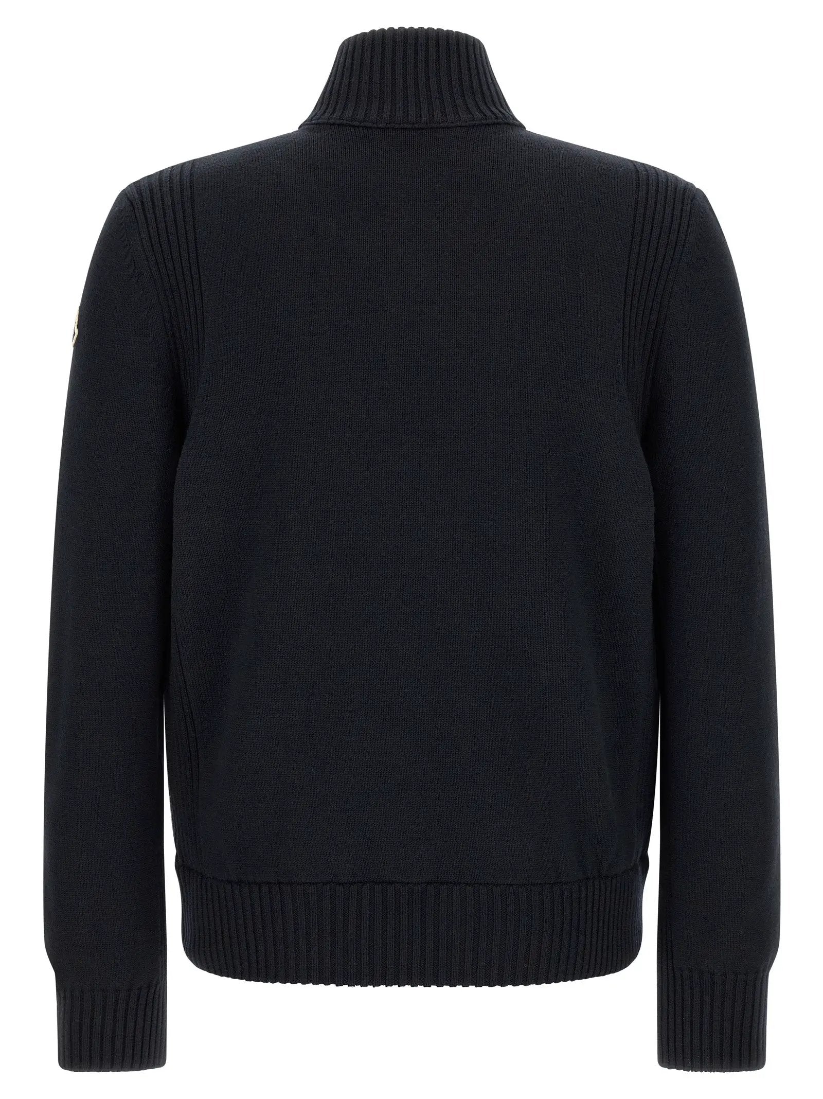 Moncler Blue Polyester Cardigan