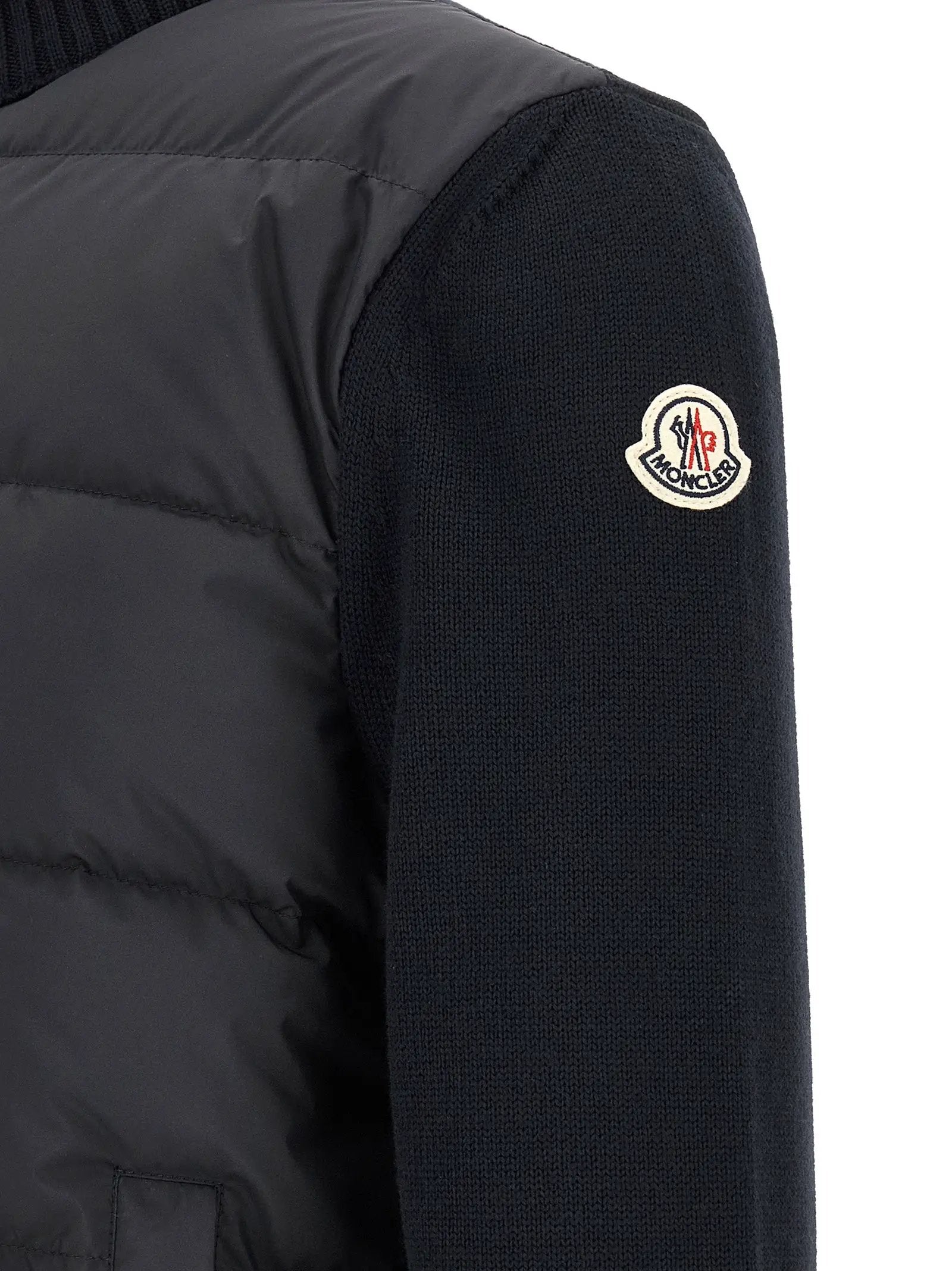 Moncler Blue Polyester Cardigan