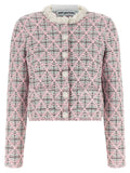 Self-Portrait Multicolor Cotton Cardigan