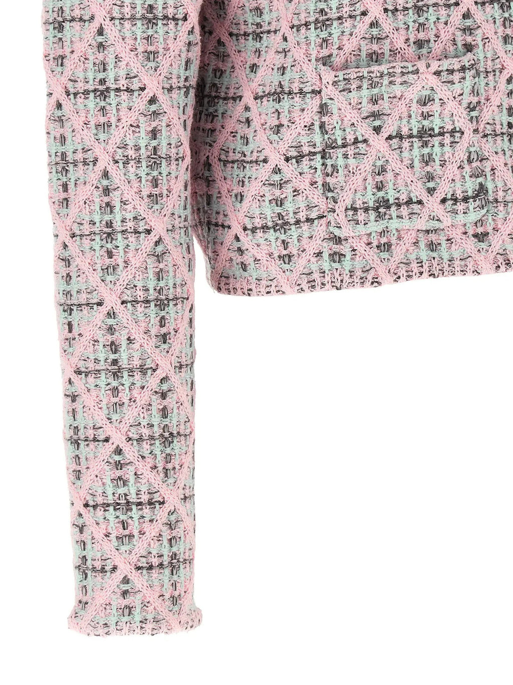 Self-Portrait Multicolor Cotton Cardigan