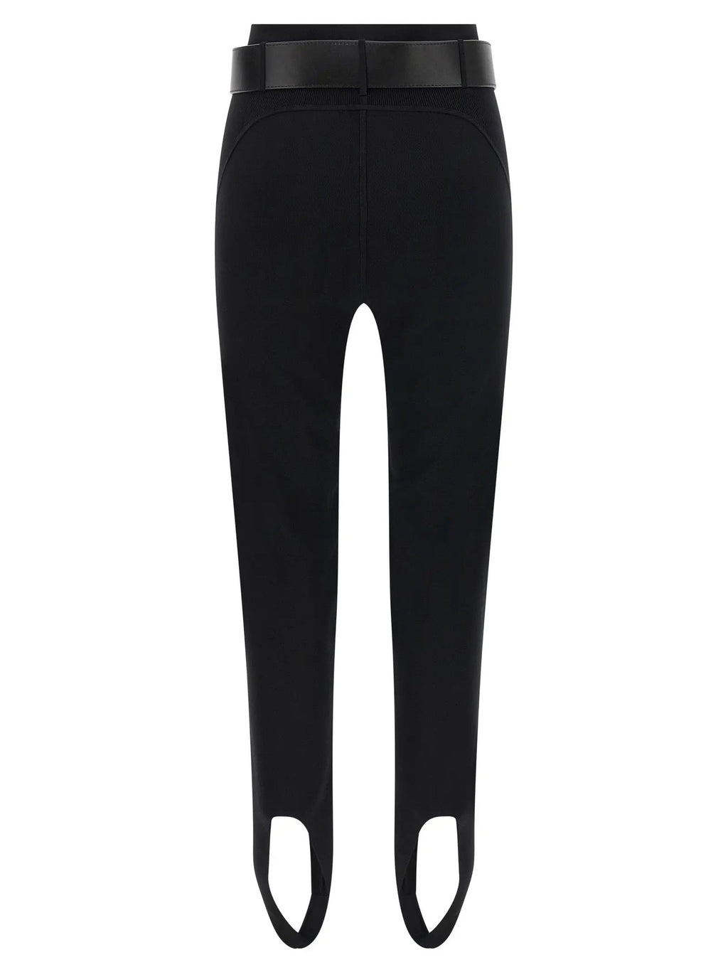 Self-Portrait Black Viscose Leggings