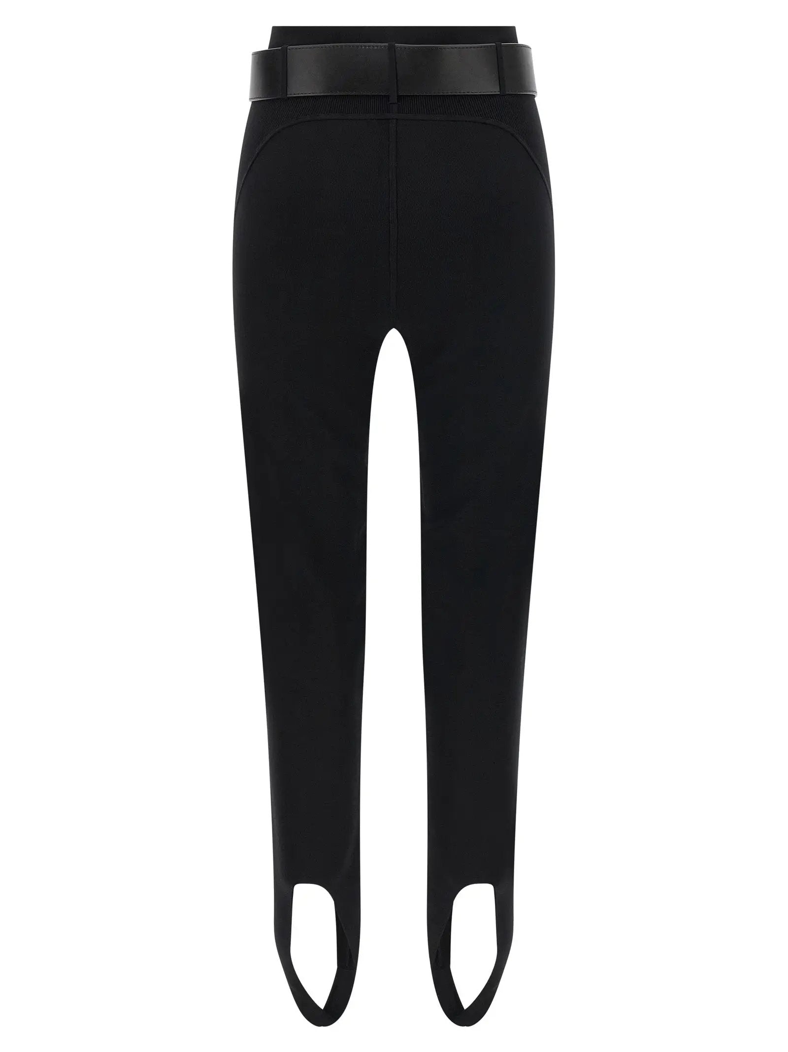 Self-Portrait Black Viscose Leggings