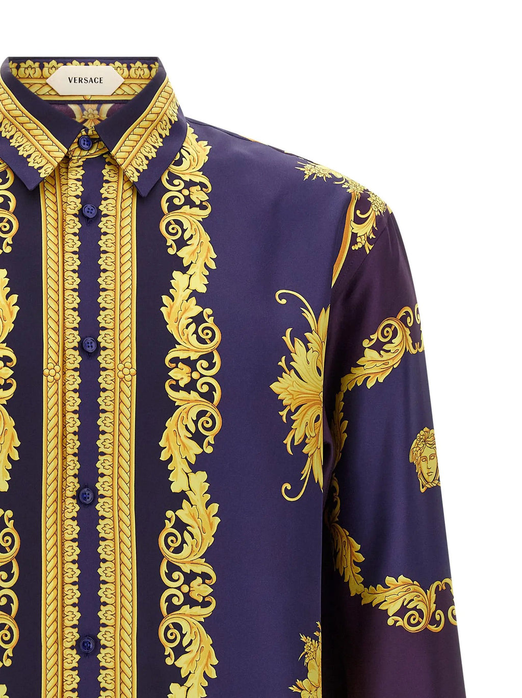 Versace Multicolor Silk Blouse