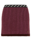 Versace Multicolor Virgin Wool Long Skirt