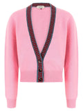 Versace Multicolor Virgin Wool Cardigan