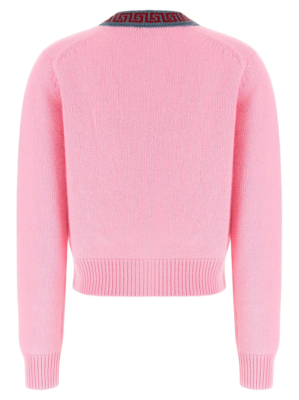 Versace Multicolor Virgin Wool Cardigan