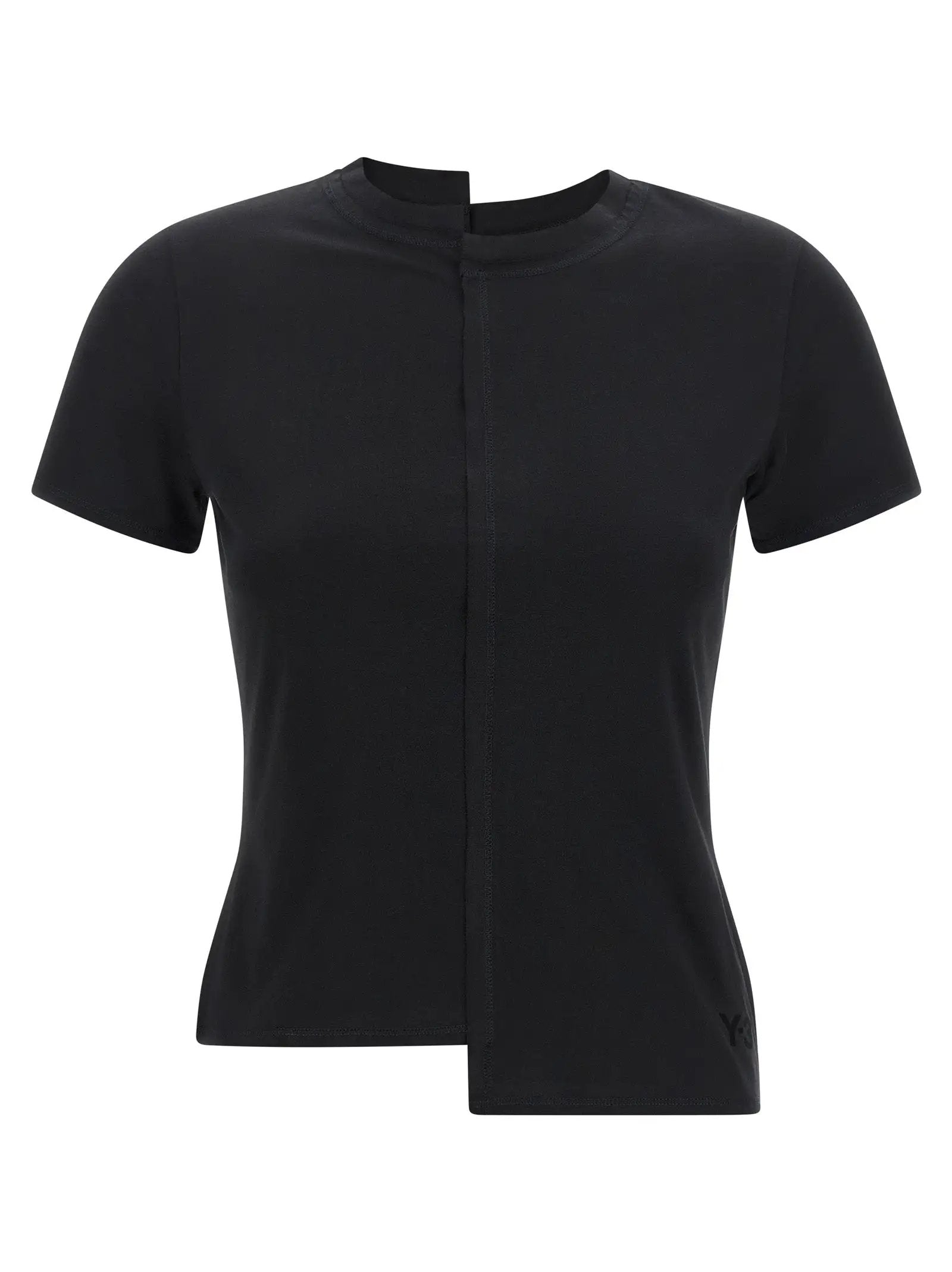Y-3 Black Cotton T-Shirt