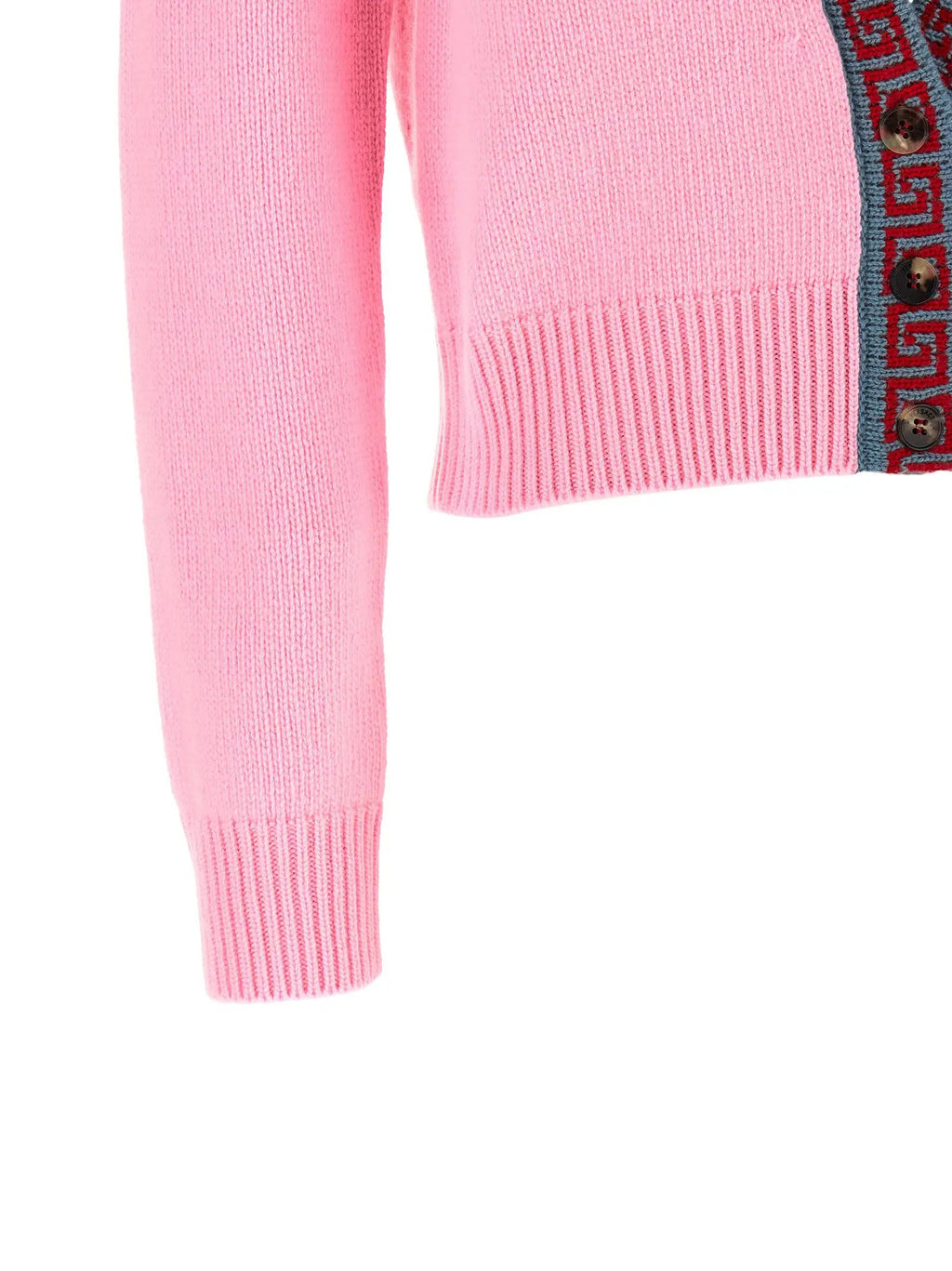 Versace Multicolor Virgin Wool Cardigan