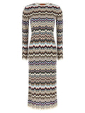 Missoni Multicolor Viscose Midi Dress