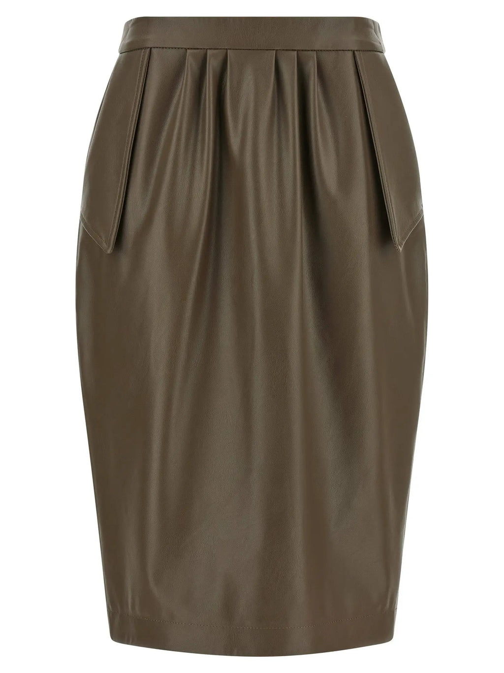 Stella McCartney Brown Polyester Midi Skirt