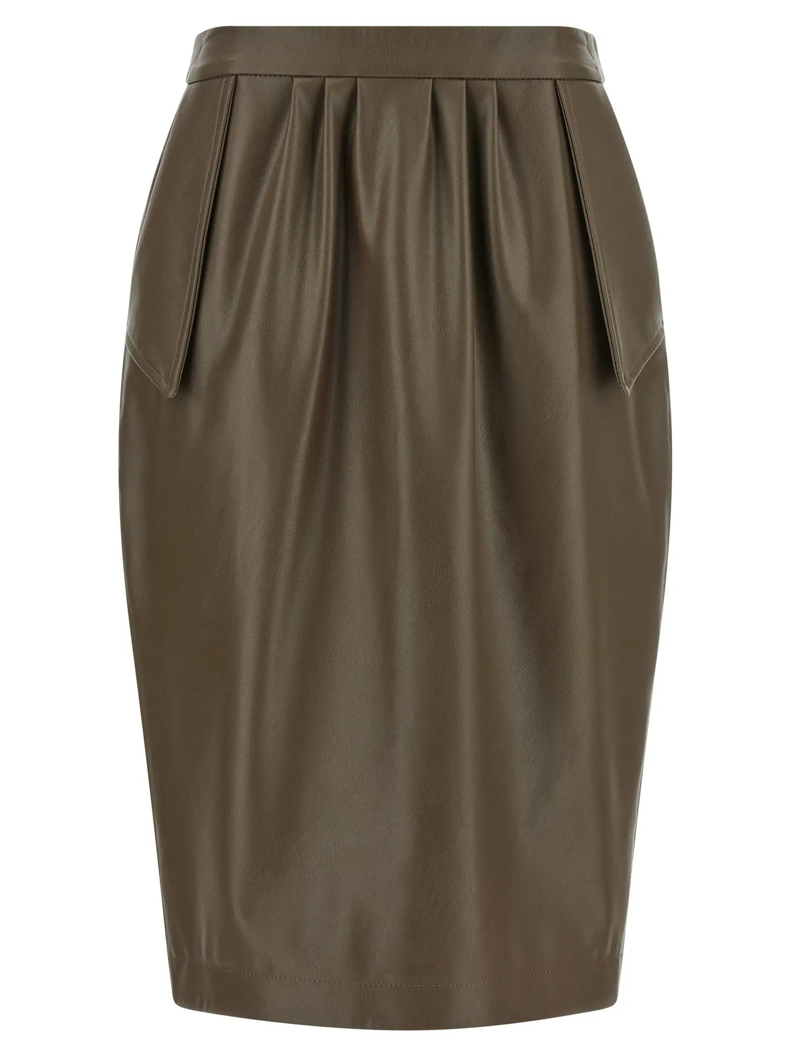 Stella McCartney Brown Polyester Midi Skirt