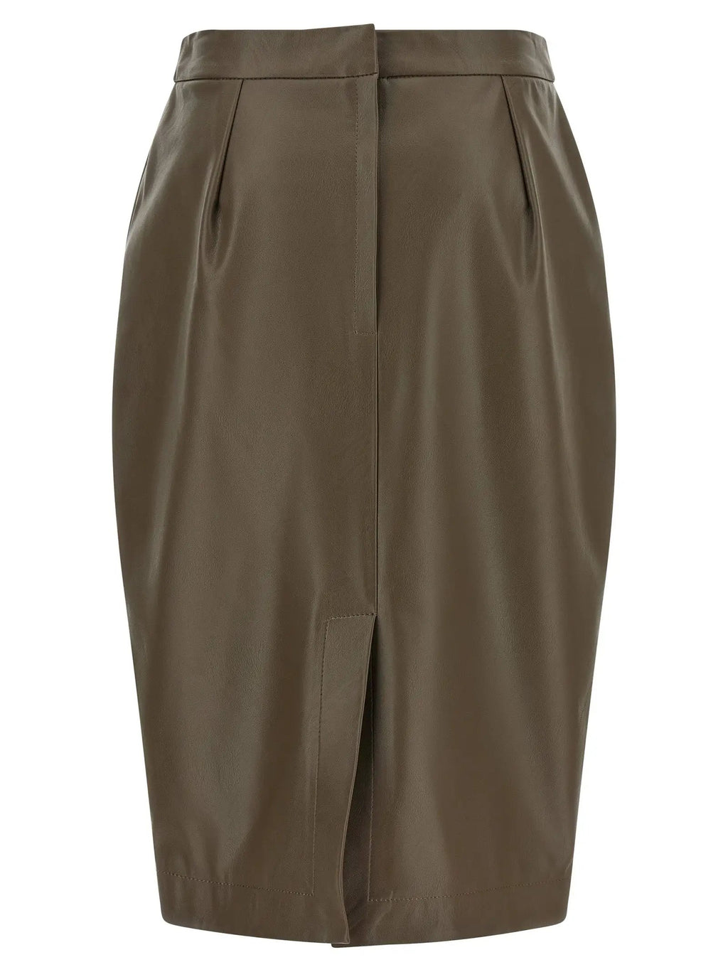 Stella McCartney Brown Polyester Midi Skirt