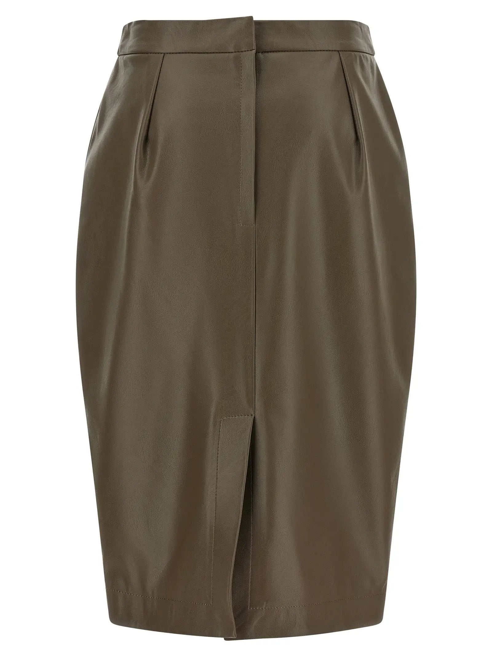 Stella McCartney Brown Polyester Midi Skirt