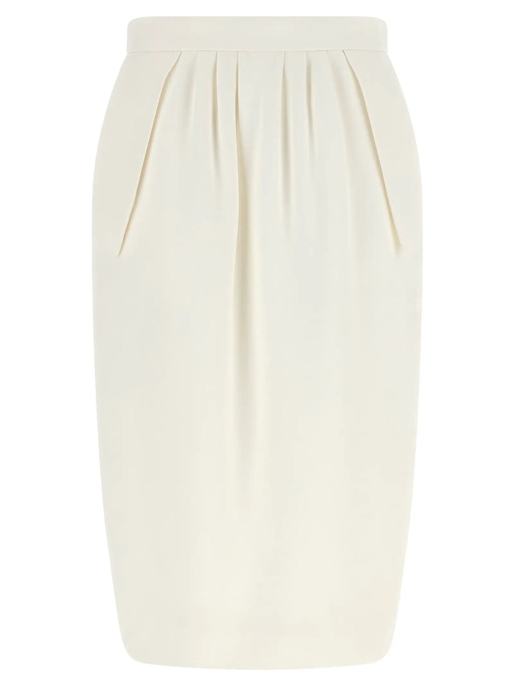 Stella McCartney White Polyester Midi Skirt