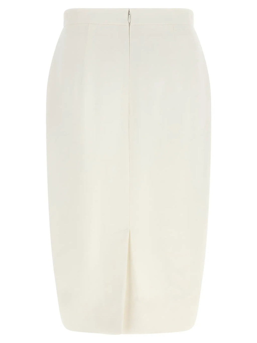 Stella McCartney White Polyester Midi Skirt