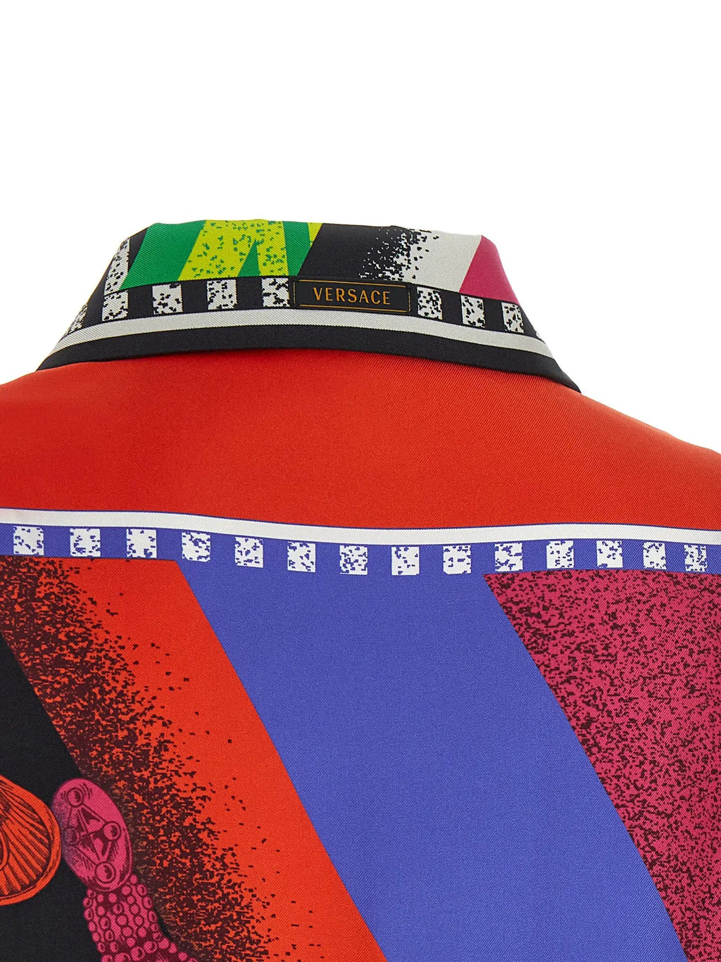 Chemisier en soie multicolore Versace